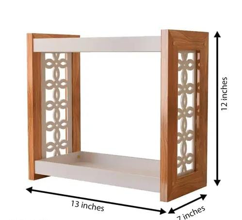 Multipurpose Wooden Rectangular Spice Rack